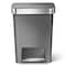 Simplehuman 45 L Rectangular Step-On Can, Grey, Plastic, 19 in CW1386 - alternate 1